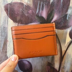 Coach Slim Card Case Leather